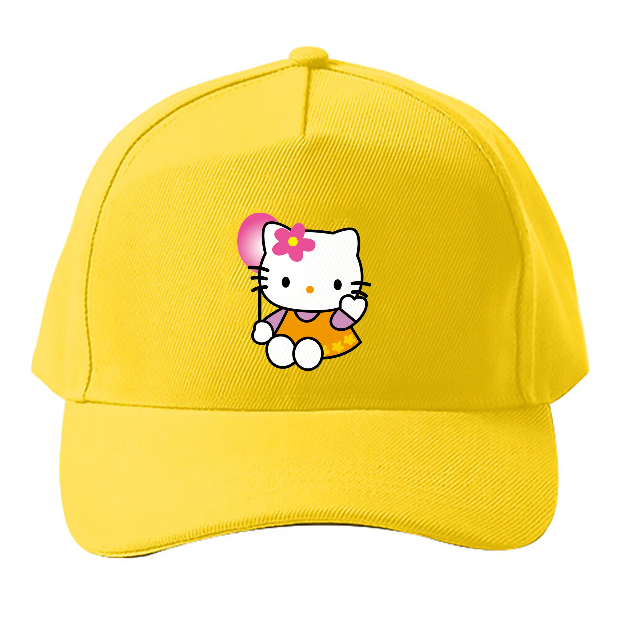 （画像用） Hello Kitty ハローキティ ベースボールキャップ 綿100％ 男女兼用 帽子 スポーツ